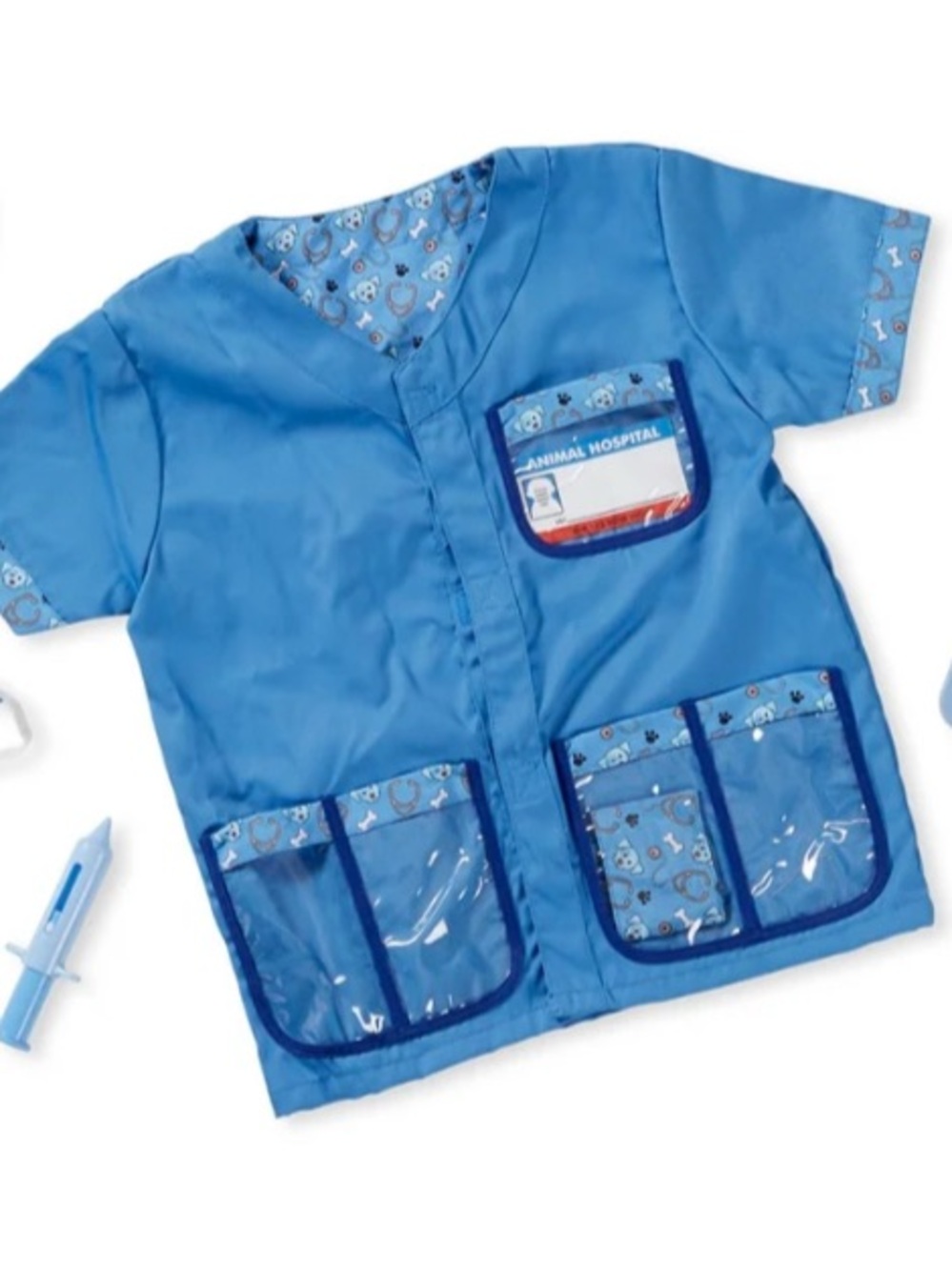 Melissa & Doug Blue Vet Play Jacket with Accessories